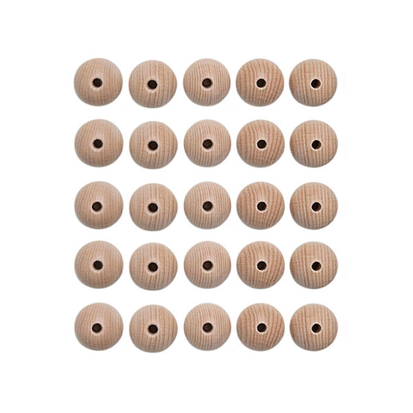 Houten Kralen Set 25 Stuks 15 mm