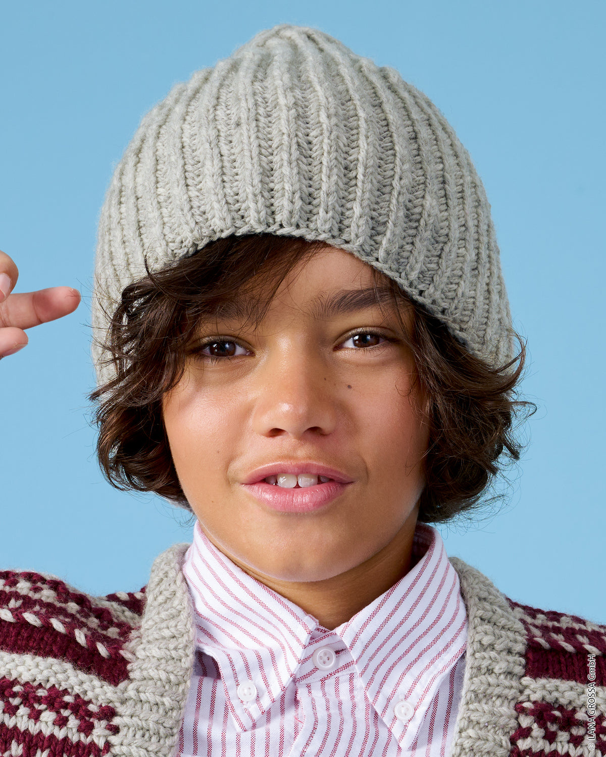 Lana Grossa Kids Nr. 15 model 12 - muts met Cool Merino - sfeerfoto 3