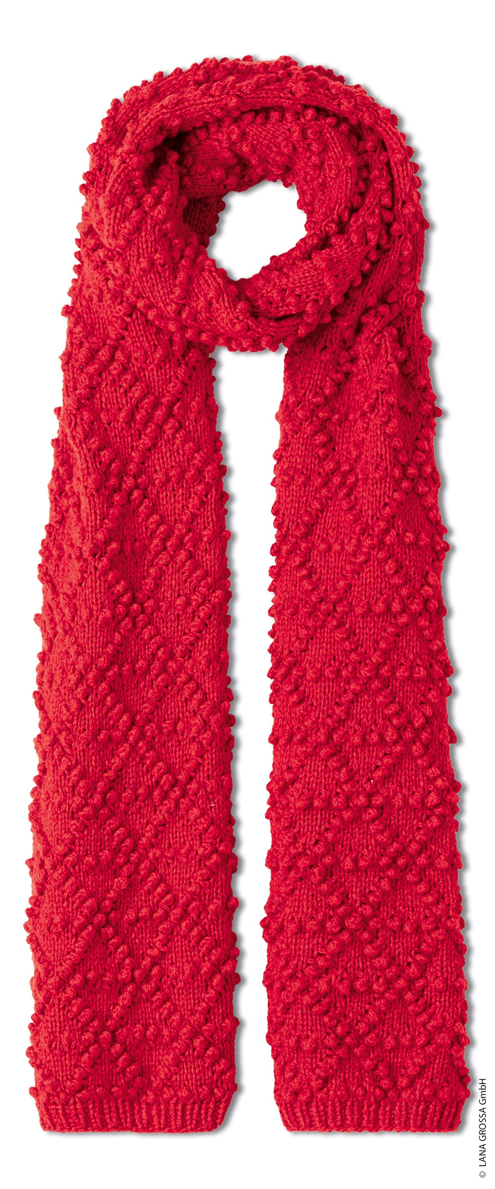Productfoto van sjaal gemaakt met Lana Grossa Cool Merino - Classici 31 model 19 - Lana Grossa Cool Merino Uni 041 Pastelroze