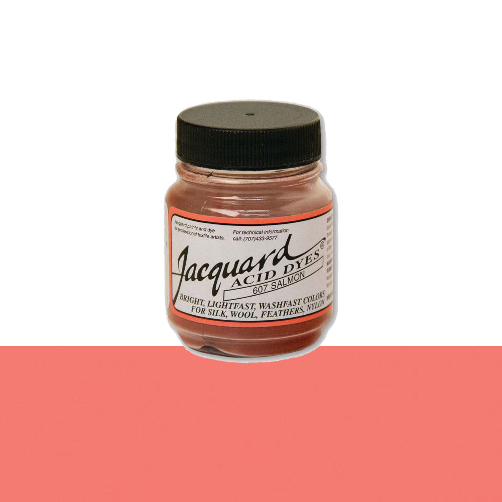 Jacquard Wolverf 607 Salmon - potje geconcentreerde Acid Dye wolverf in kleur 607 Salmon