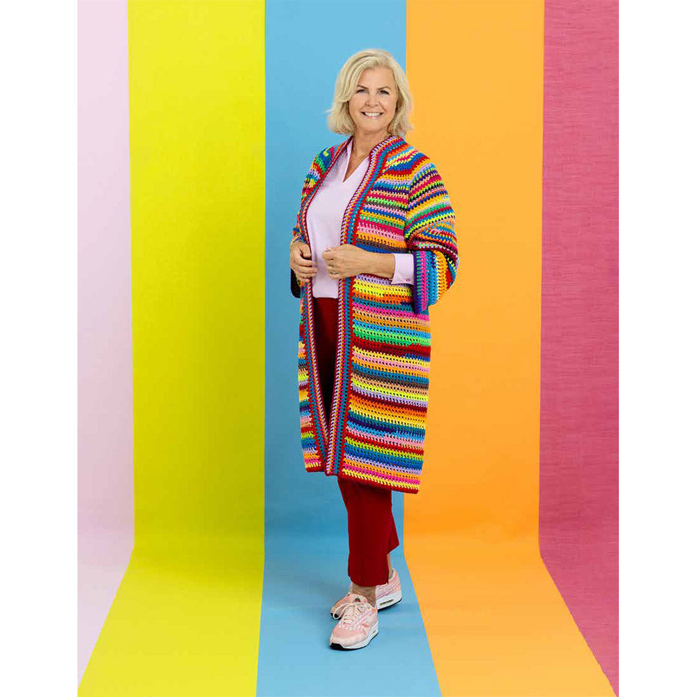 Karin Bloemen Strepenfeestvest Garenpakket