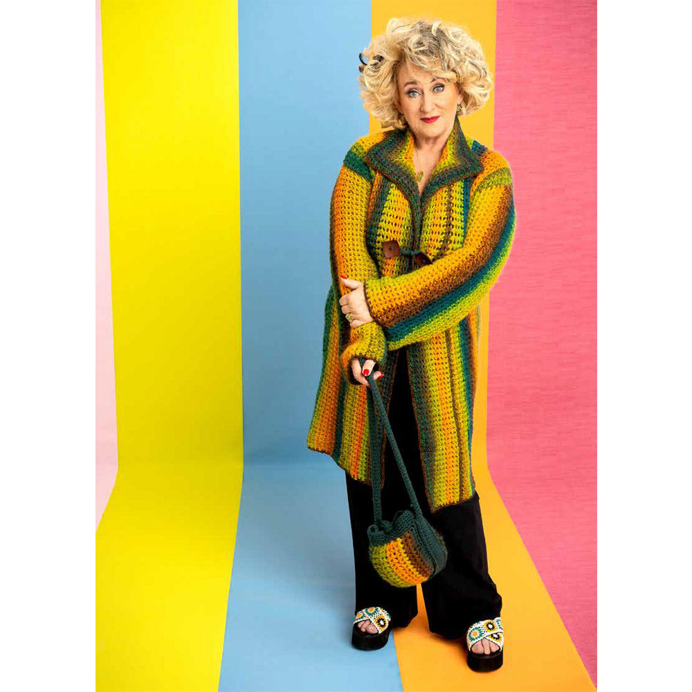 Karin bloemen strepentasje — gemaakt met Karin Bloemen Strepentasje Garenpakket