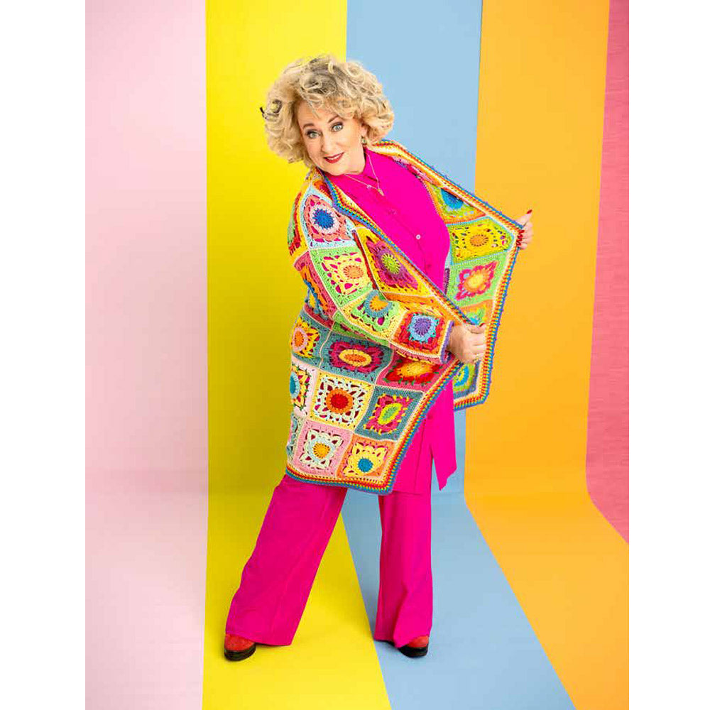 Karin bloemen zomervest bach — gemaakt met Karin Bloemen Zomervest Bach Garenpakket