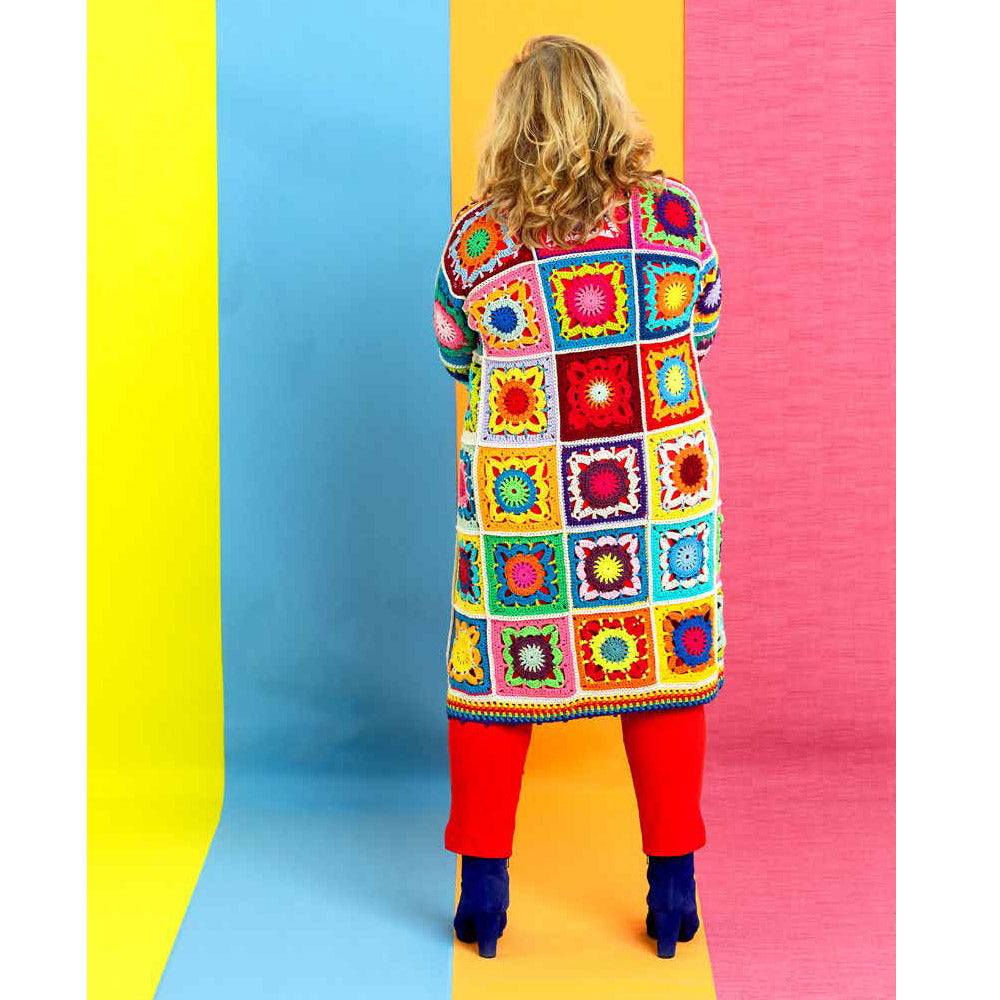 Karin bloemen zomervest bach achterkant — gemaakt met Karin Bloemen Zomervest Bach Garenpakket