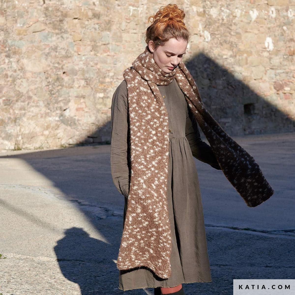 Katia Air Alpaca Natural Colors Sjaal Breipatroon (Digital)