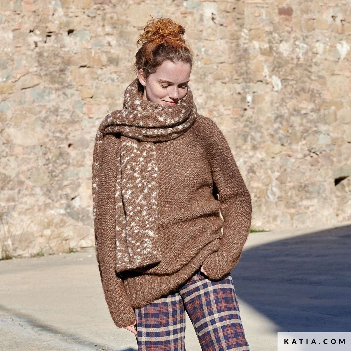Air alpaca natural colors sjaal — gemaakt met Katia Air Alpaca Natural Colors Sjaal Breipatroon (Digital) (2)