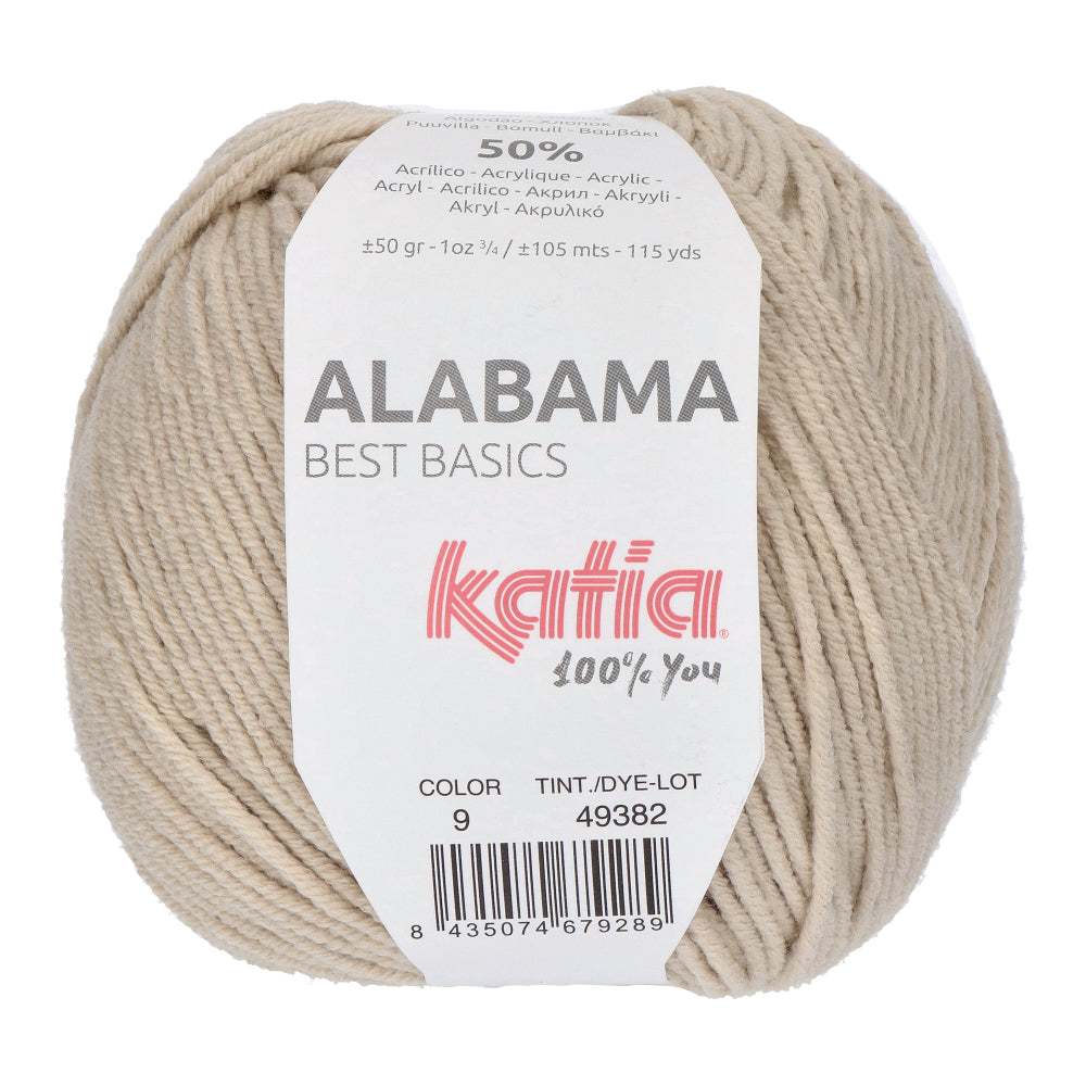 Katia Alabama 009 Zeer licht beige