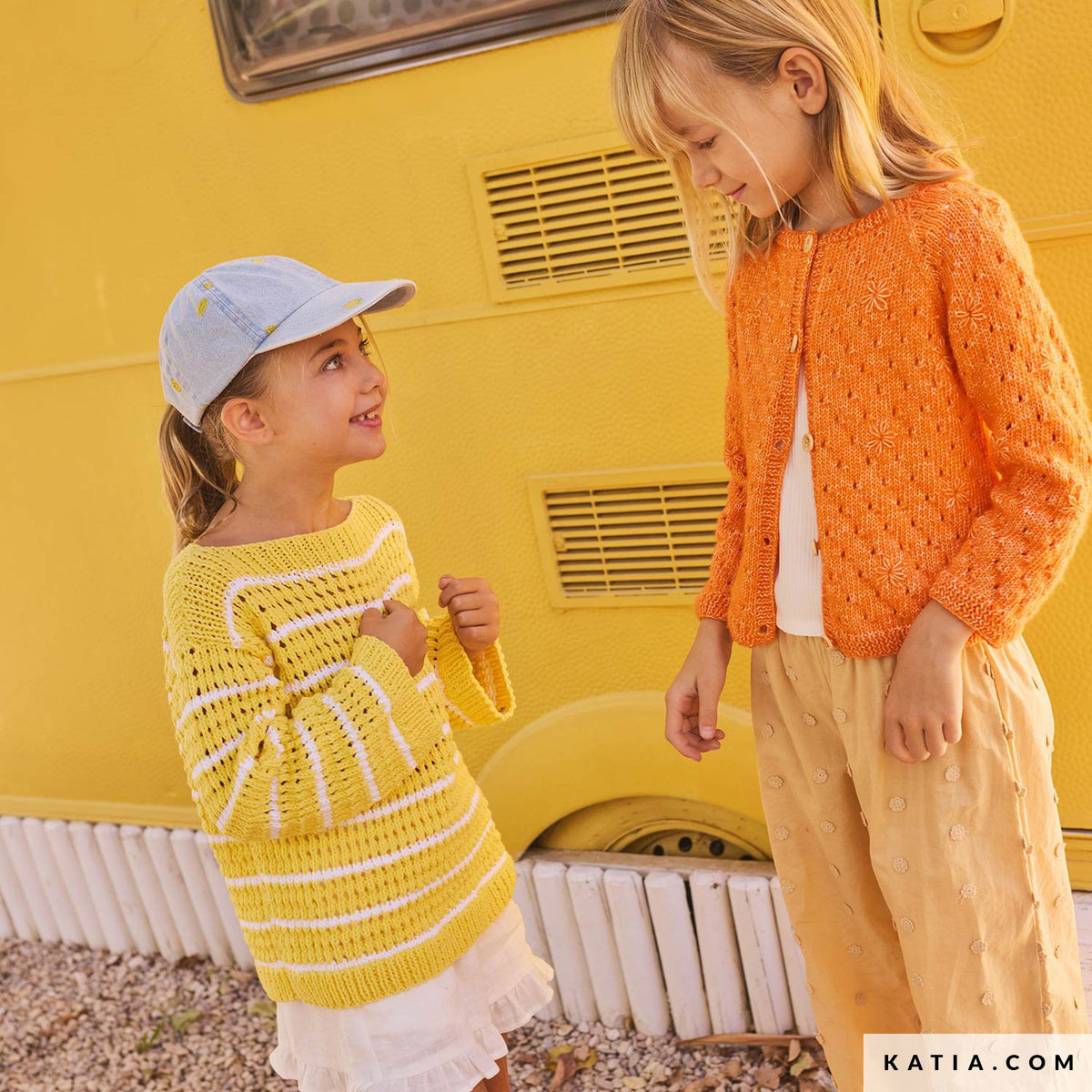 Katia Alabama 012 Donker grijs - Patroon breien haken kinderen jas lente zomer katia — gemaakt met Katia Alabama