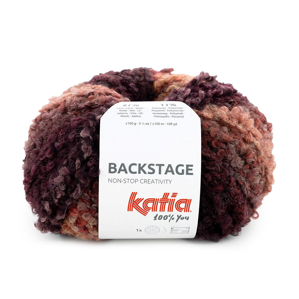 Katia Backstage 204 Bruin rood-Camel-Zwart