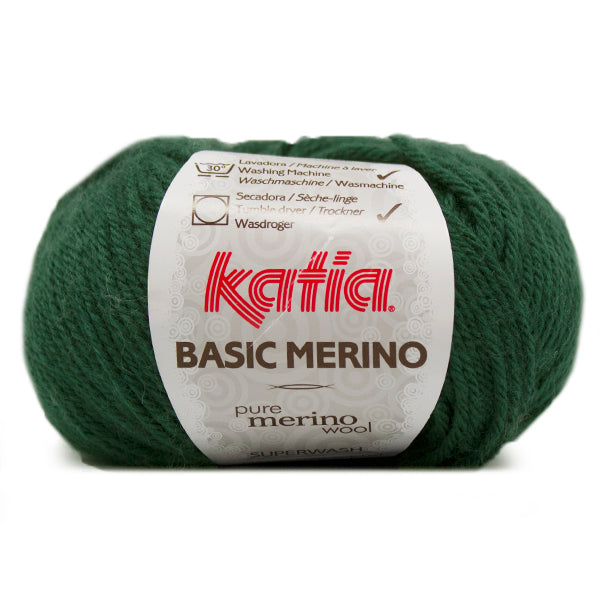 Katia Basic Merino 015 Donkergroen