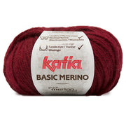 Katia Basic Merino 023 Donker bordeaux rood
