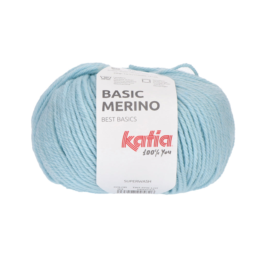 Katia Basic Merino 093 Hemelsblauw
