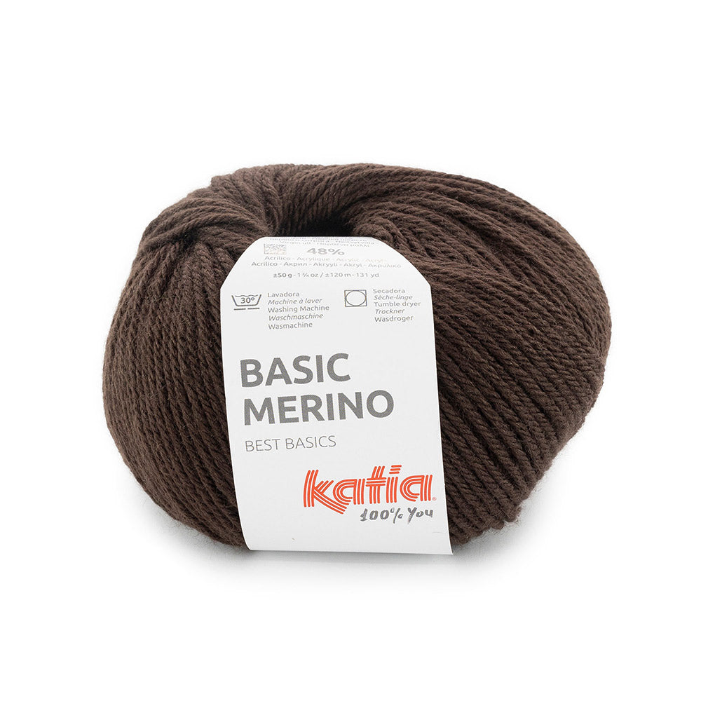Katia Basic Merino 106 Chocolade Bruin