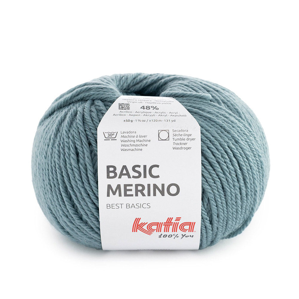 Katia Basic Merino 110 Grijsachtig blauw