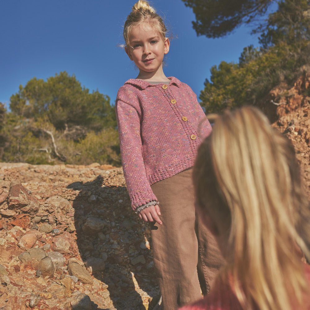 Katia Basic Merino Popcorn 106 Koper-Wit - Basic merino popcorn — sfeerbeeld met Katia Basic Merino Popcorn (2)