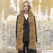 Katia Breipatroon Yupik Sjaal | Faux-fur effect