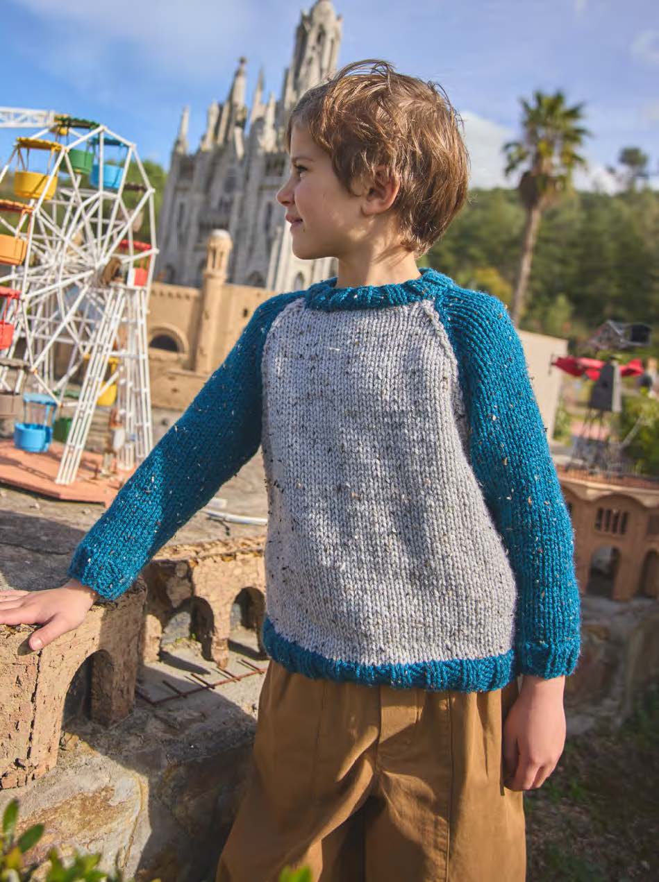 Katia Bulky Tweed 210 Turquoise - Kinderen page — gemaakt met Katia Bulky Tweed