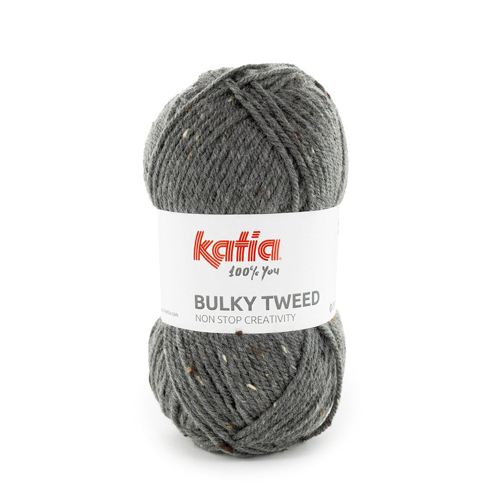 Katia Bulky Tweed 224 Medium grijs