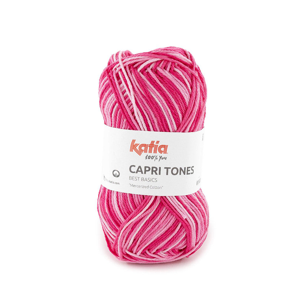 Katia Capri Tones 301 Kauwgom roze-Fuchsia