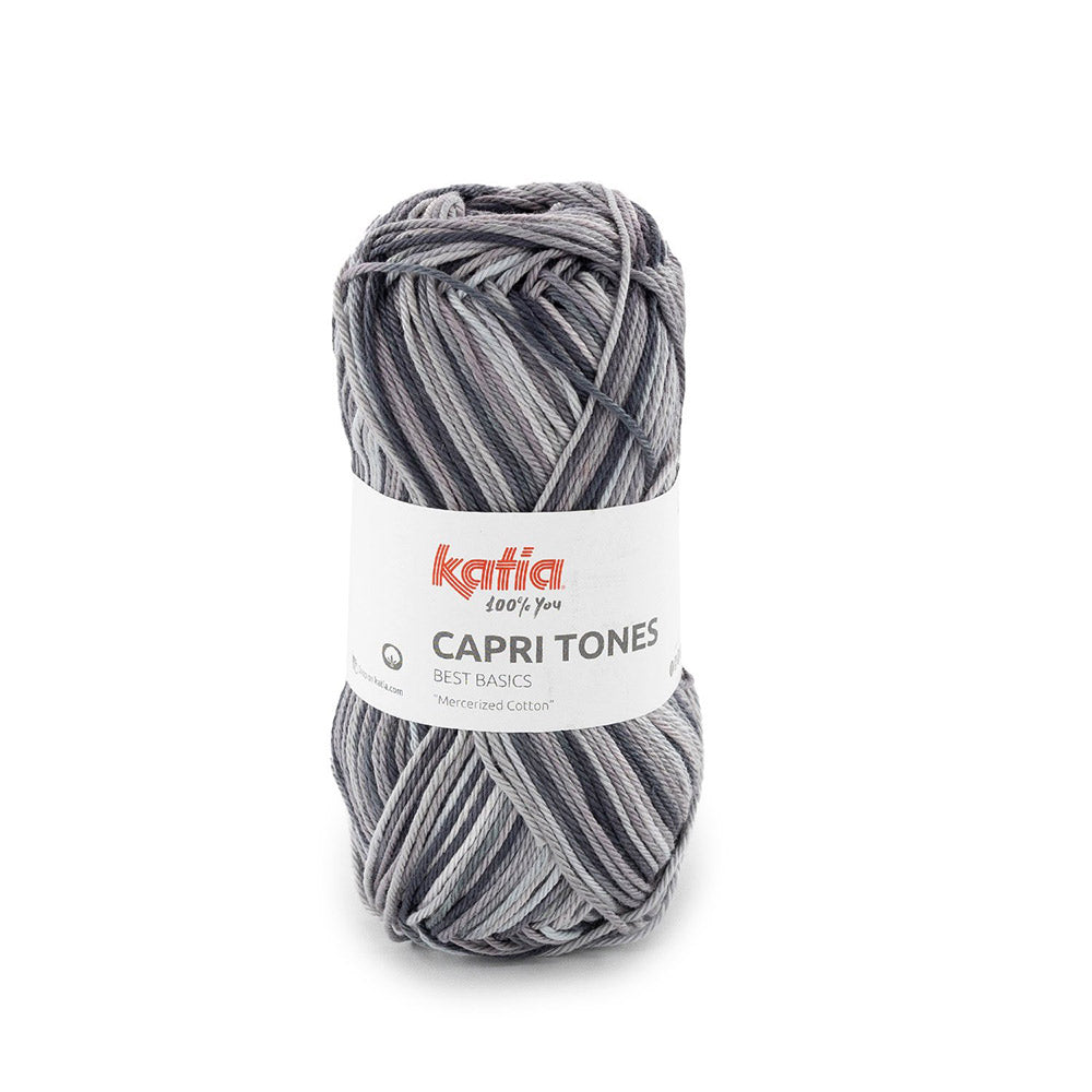 Katia Capri Tones 306 Licht grijs-Donker grijs