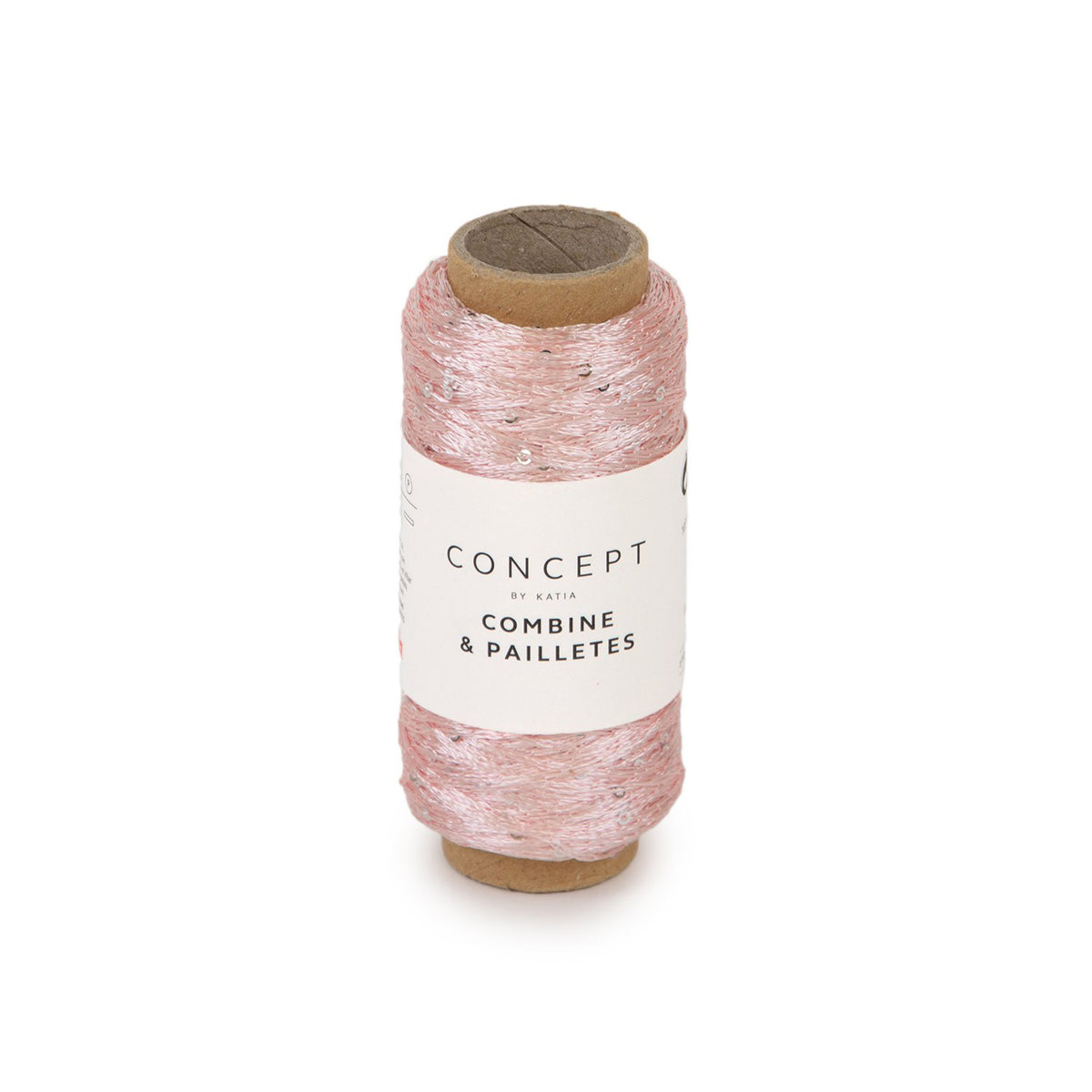 Katia Combine & Paillettes 050 Kauwgom roze
