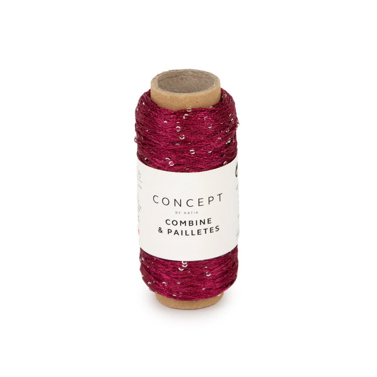 Katia Combine & Paillettes 061 Bordeauxrood