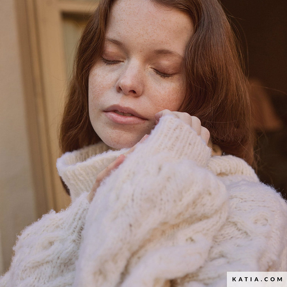 Patroon breien haken dames trui herfst winter katia — gemaakt met Katia Concept 100% Wool Textures Herfst-Winter 2025-2026 (38)