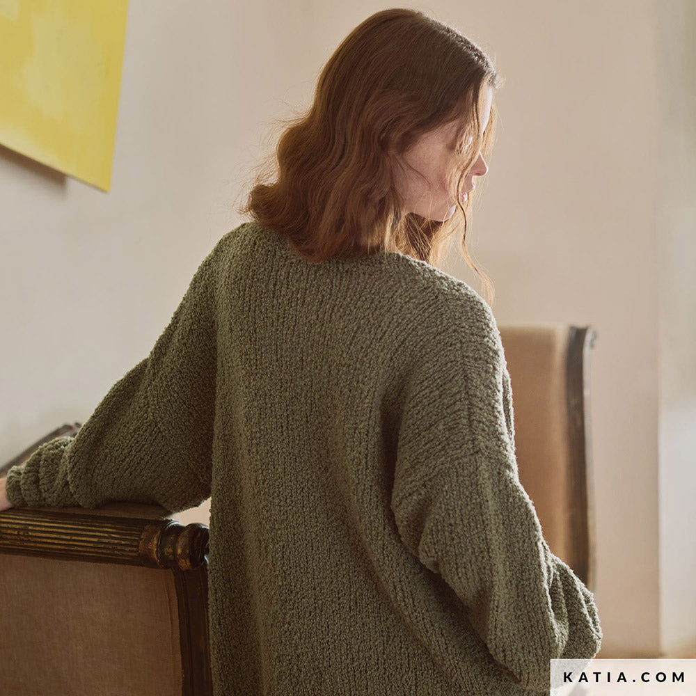 Patroon breien haken dames jas herfst winter katia — gemaakt met Katia Concept 100% Wool Textures Herfst-Winter 2025-2026 (12)