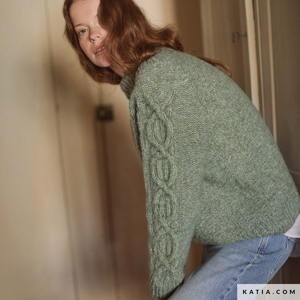 Patroon breien haken dames trui herfst winter katia — gemaakt met Katia Concept 100% Wool Textures Herfst-Winter 2025-2026 (33)