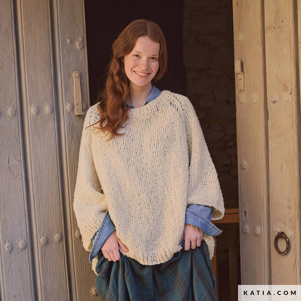 Patroon breien haken dames trui herfst winter katia — gemaakt met Katia Concept 100% Wool Textures Herfst-Winter 2025-2026 (30)