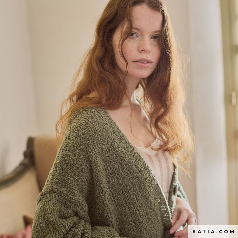 Patroon breien haken dames jas herfst winter katia — gemaakt met Katia Concept 100% Wool Textures Herfst-Winter 2025-2026 (15)