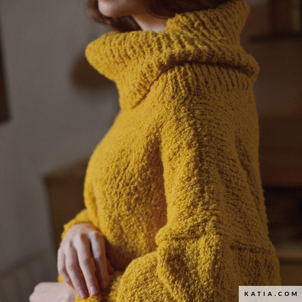 Patroon breien haken dames trui herfst winter katia — gemaakt met Katia Concept 100% Wool Textures Herfst-Winter 2025-2026 (11)