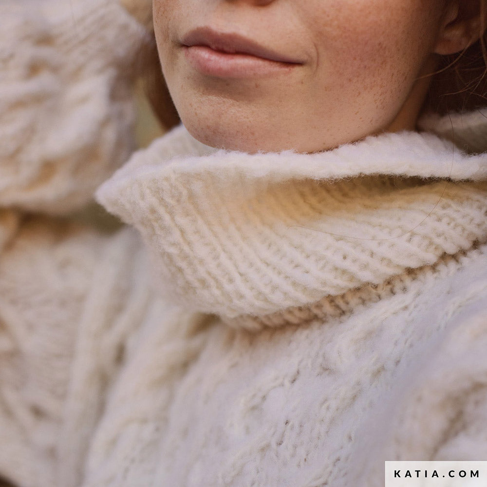 Patroon breien haken dames trui herfst winter katia — gemaakt met Katia Concept 100% Wool Textures Herfst-Winter 2025-2026 (37)