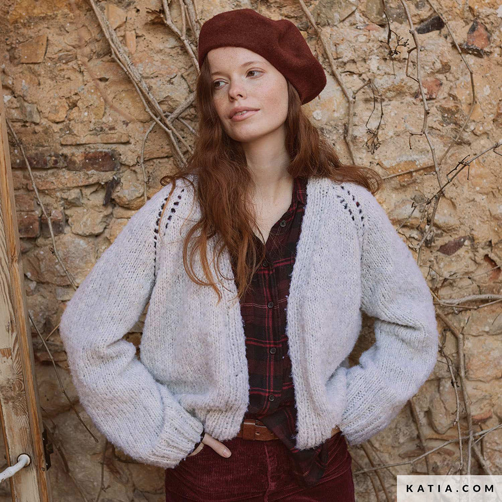 Patroon breien haken dames jas herfst winter katia — gemaakt met Katia Concept 100% Wool Textures Herfst-Winter 2025-2026 (29)