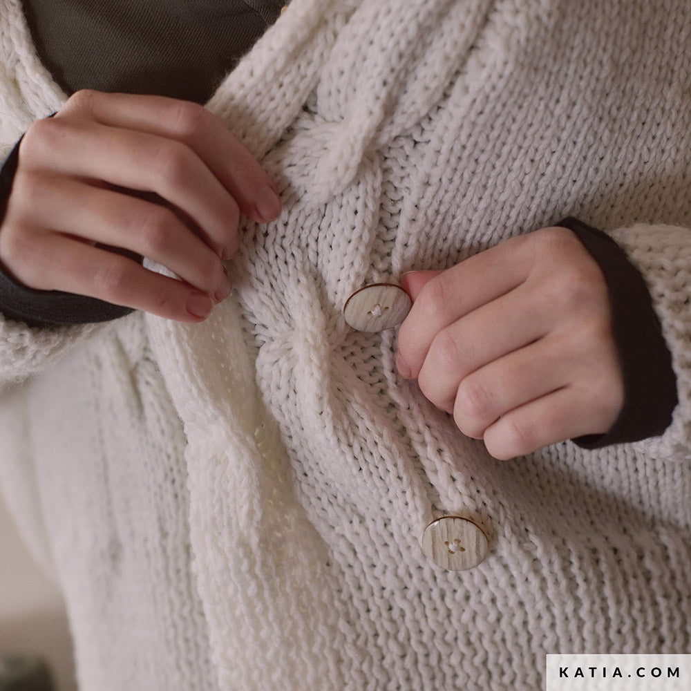 Patroon breien haken dames jas herfst winter katia — gemaakt met Katia Concept 100% Wool Textures Herfst-Winter 2025-2026 (6)