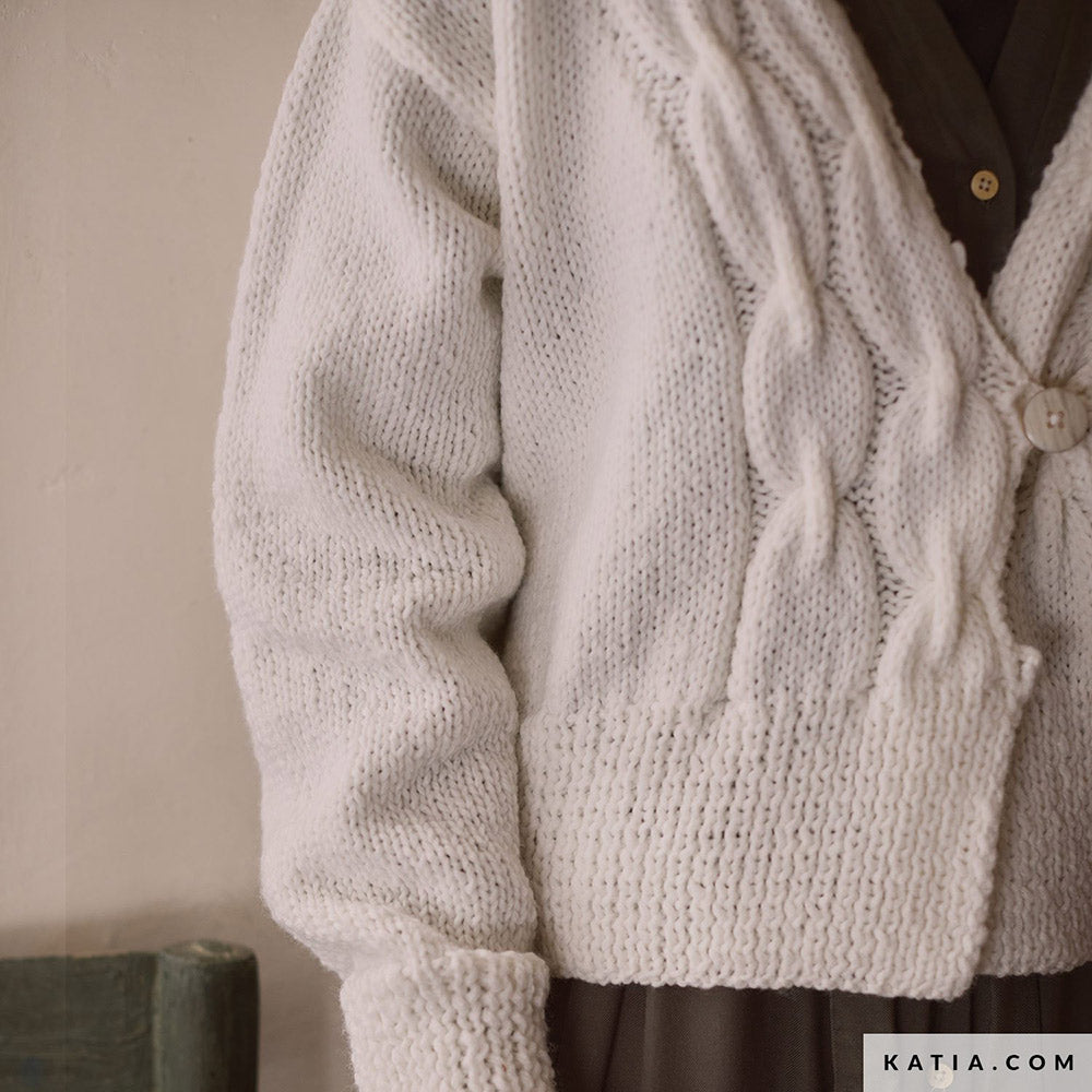 Patroon breien haken dames jas herfst winter katia — gemaakt met Katia Concept 100% Wool Textures Herfst-Winter 2025-2026 (2)