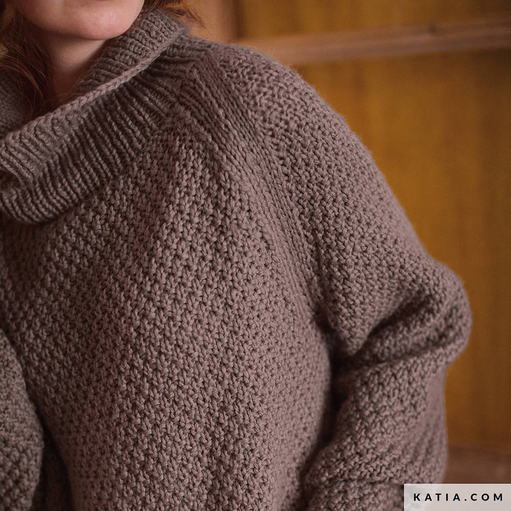 Patroon breien haken dames trui herfst winter katia — gemaakt met Katia Concept 100% Wool Textures Herfst-Winter 2025-2026 (51)