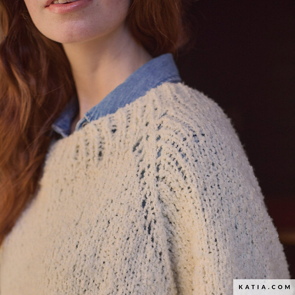 Patroon breien haken dames trui herfst winter katia — gemaakt met Katia Concept 100% Wool Textures Herfst-Winter 2025-2026 (21)