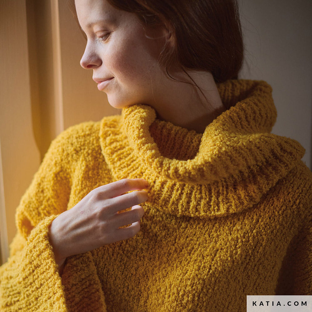 Patroon breien haken dames trui herfst winter katia — gemaakt met Katia Concept 100% Wool Textures Herfst-Winter 2025-2026 (19)