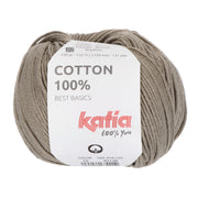 Katia Cotton 100% 010 Steen grijs