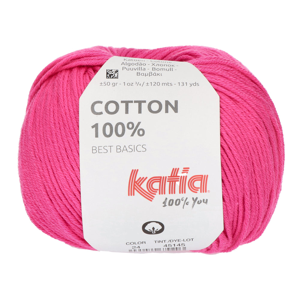 Katia Cotton 100% 024 Fuchsia