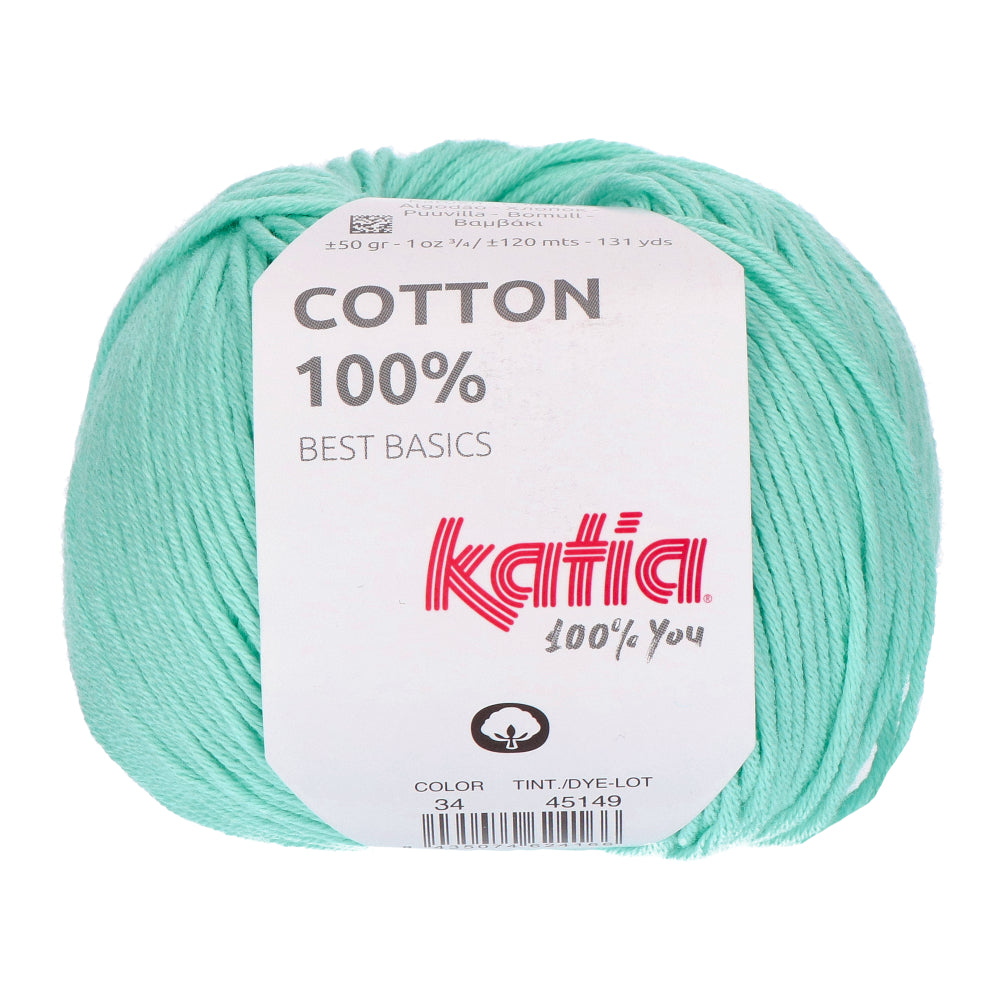 Katia Cotton 100% 034 Witachtig groen