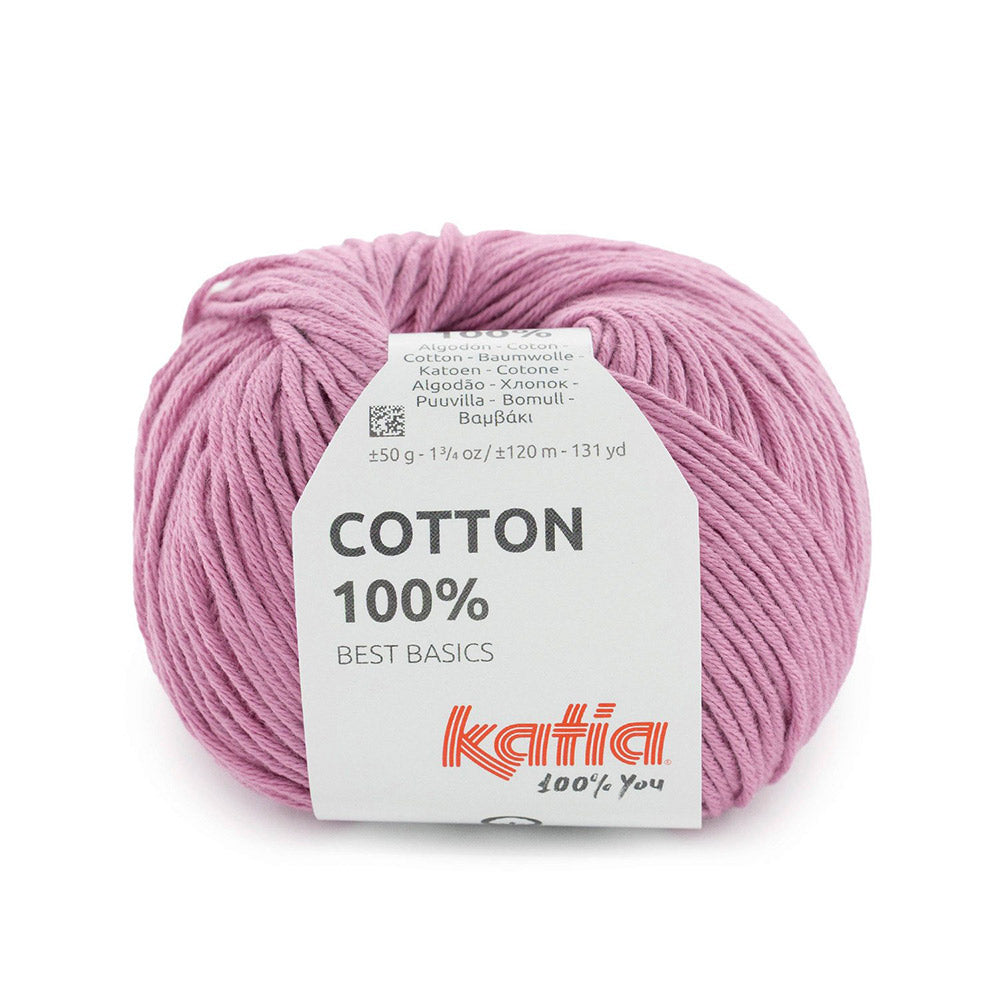 Katia Cotton 100% 076 Kauwgom roze