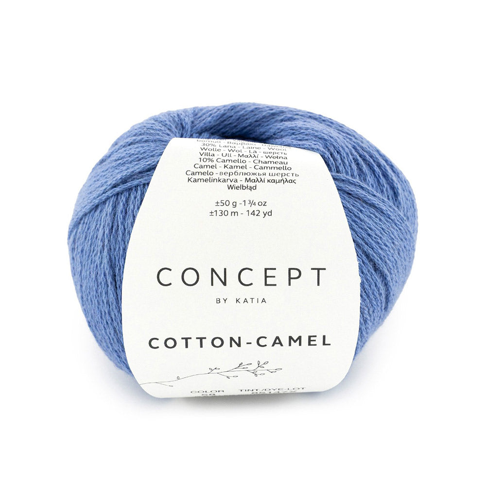 Katia Cotton-Camel 058 Blauw