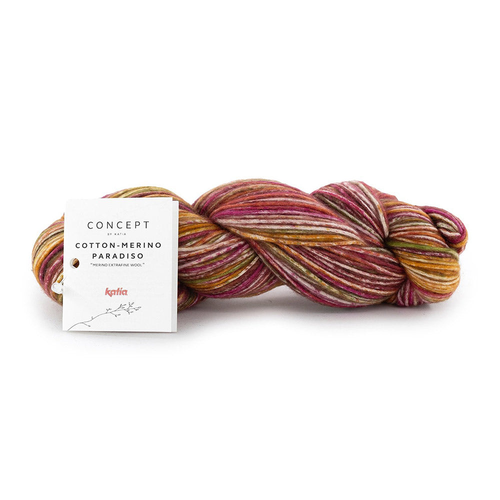 Katia Cotton-Merino Paradiso 301 Paars-Oker-Groen