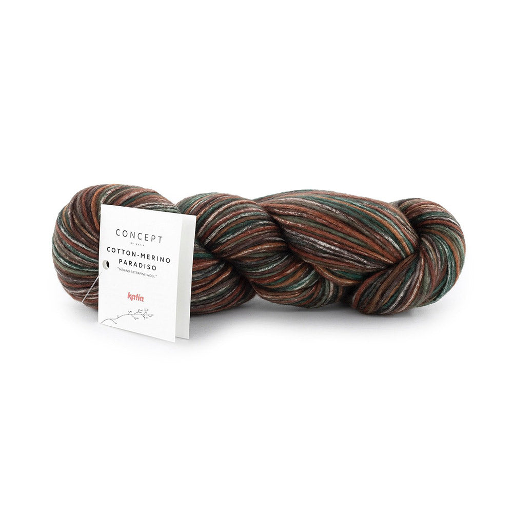 Katia Cotton-Merino Paradiso 303 Roest Bruin-Bruin-Groen