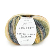 Katia Cotton-Merino Rainbow 500 Blauw-Paars-Oker
