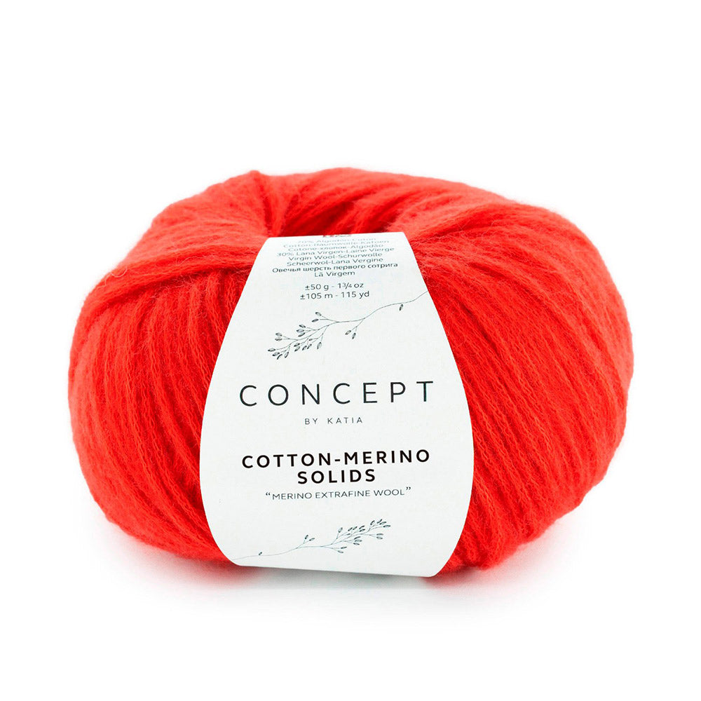 Katia Cotton-Merino Solids 064 Rood