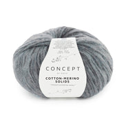 Katia Cotton-Merino Solids 069 Medium grijs