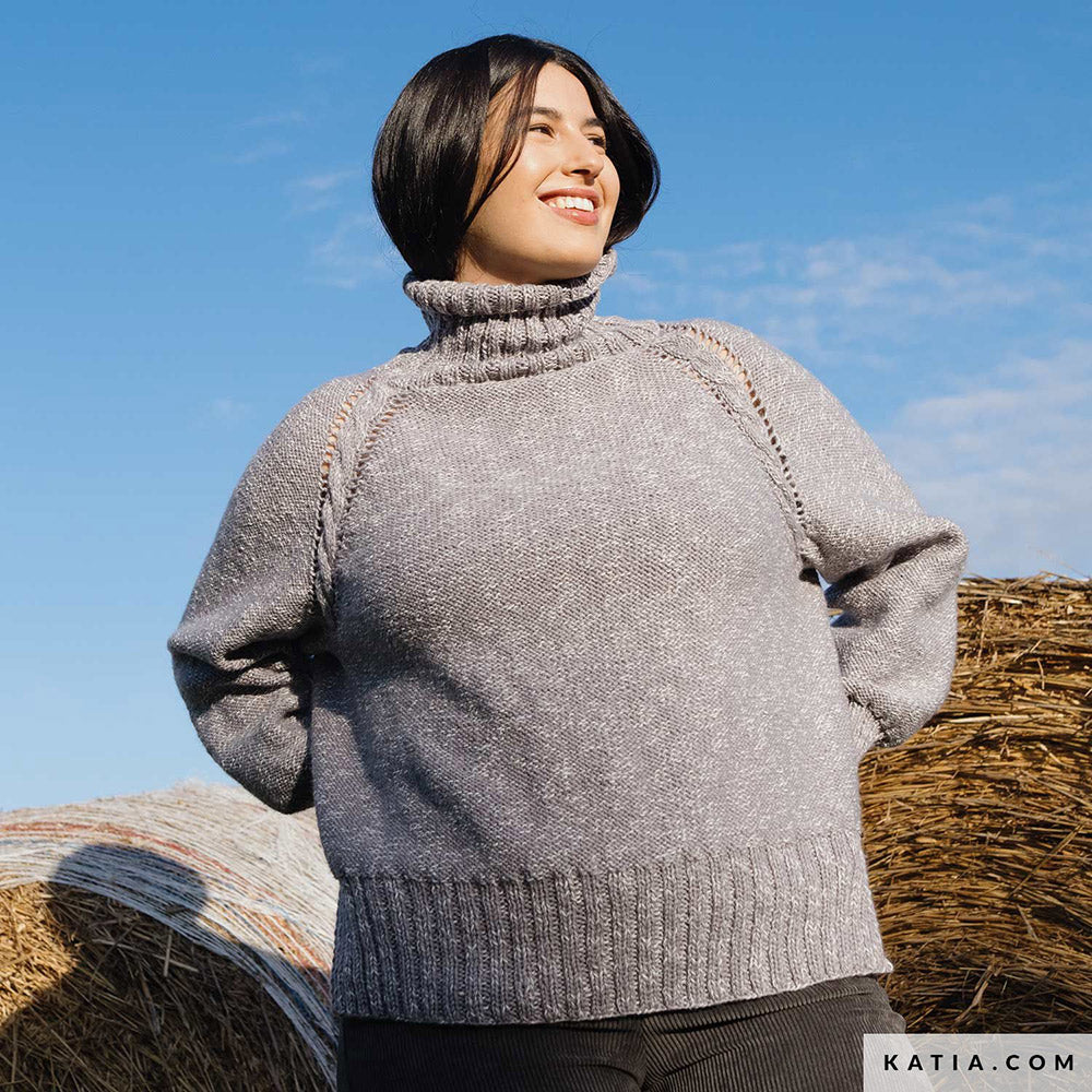 Patroon breien haken dames trui herfst winter katia — gemaakt met Katia Country Knits (39)